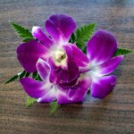 Wired hair flowers (front view)