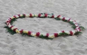 Wedding Circle of Flowers kauai wedding servcies circle of flowers