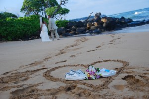 Lydgate beach heart